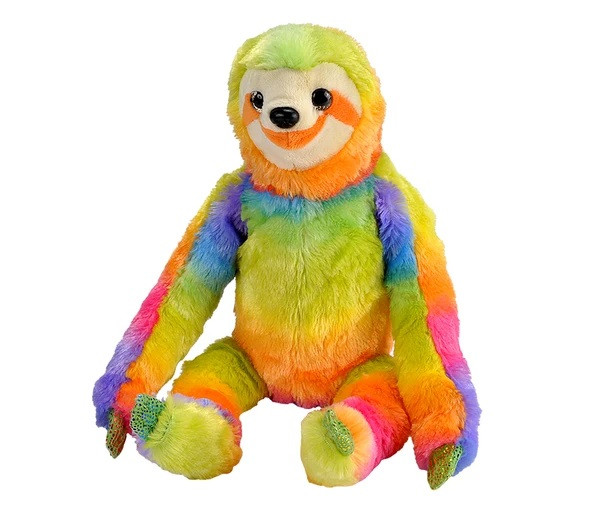 rainbow stuffed sloth