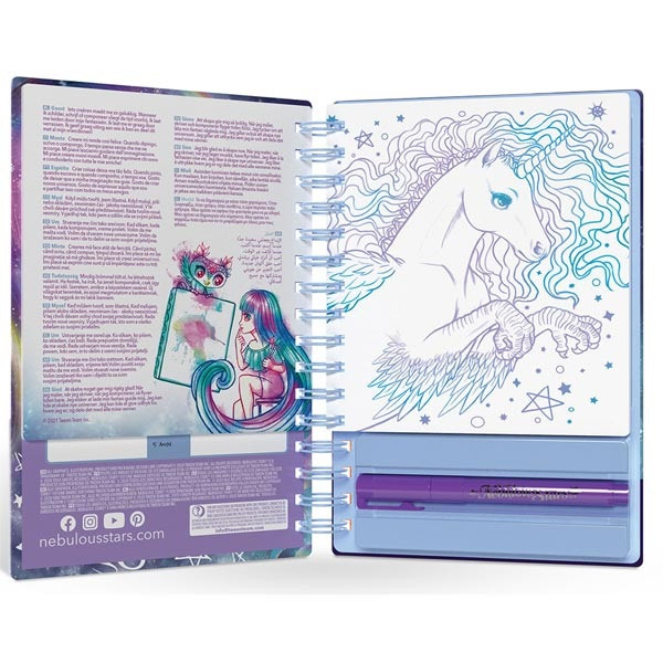 Nebulous Stars Glitter Fantasy Foil Art Kit - Mess Free Crafts For Girls Ages 7-8