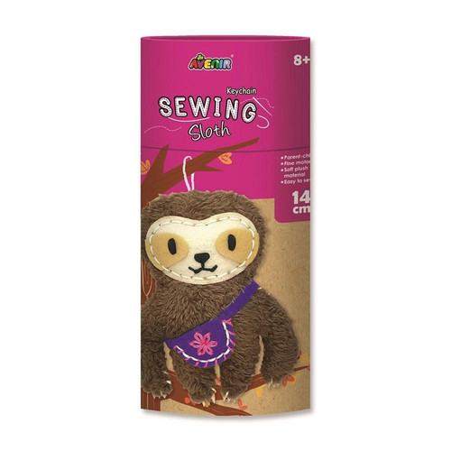 Sew a sloth keychain