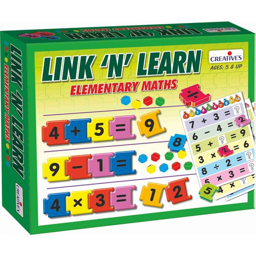Link 'n' Learn Elementary Maths
Focus areas/skills
one-to-one correspondence
sequencing
quantitative value of numbers
addition and subtraction facts
introduction to multiplication and division
Ages: 5+
Players: 1 or more
Have fun learning elementary maths and enjoy activities that are organised in a developmental sequence that child need to follow in order to build strong foundations in mathematics. Link 'n' Learn Elementary Maths
Focus areas/skills
one-to-one correspondence
sequencing
quantitative value of numbers
addition and subtraction facts
introduction to multiplication and division
Ages: 5+
Players: 1 or more
Have fun learning elementary maths and enjoy activities that are organised in a developmental sequence that child need to follow in order to build strong foundations in mathematics.