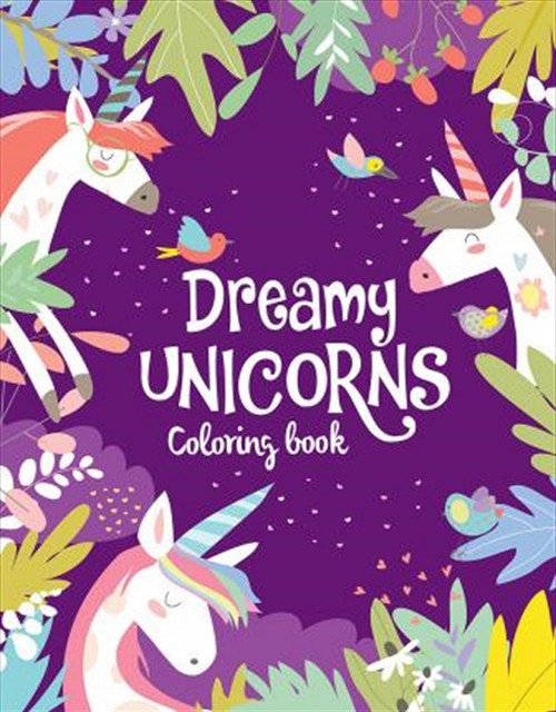 Cute Unicorn Colouring Book