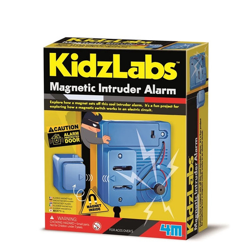 Explore how a magnet sets off the cool intruder alarm. It is a fun project for exploring how a magnetic switch works in an electric circuit Fully illustrated instructions included