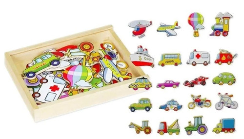 Set of 20 wooden Magnets, transport themed
Perfect for playtime and storytelling