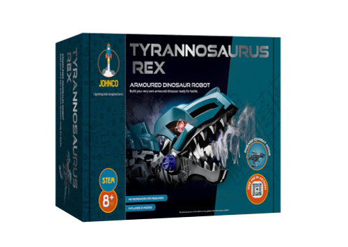 Bring the king of dinosaurs to life with the Johnco Tyrannosaurus Rex Armoured Dinosaur Robot!
This exciting STEM kit offers a hands-on experience for young builders aged 8 and up, blending the thrill of robotics with the awe of prehistoric creatures.
With its innovative tool-free assembly design, kids can easily construct their own armoured T-Rex.
Once built, the robot moves dynamically, with a lifelike walking motion and a roaring jaw that opens and closes—perfect for thrilling battles and imaginative play. Switch to attack mode and let the adventures begin!
Encouraging problem-solving, engineering skills, and creativity, the Tyrannosaurus Rex Armoured Dinosaur Robot is more than just a toy—it’s a gateway to exploring STEM concepts in a fun and engaging way.
Dimensions: 33cm (W) x 23cm (H) x 9cm (D)
Requires 1 x AAA battery not included
Ages 8 years+ Bring the king of dinosaurs to life with the Johnco Tyrannosaurus Rex Armoured Dinosaur Robot!
This exciting STEM kit offers a hands-on experience for young builders aged 8 and up, blending the thrill of robotics with the awe of prehistoric creatures.
With its innovative tool-free assembly design, kids can easily construct their own armoured T-Rex.
Once built, the robot moves dynamically, with a lifelike walking motion and a roaring jaw that opens and closes—perfect for thrilling battles and imaginative play. Switch to attack mode and let the adventures begin!
Encouraging problem-solving, engineering skills, and creativity, the Tyrannosaurus Rex Armoured Dinosaur Robot is more than just a toy—it’s a gateway to exploring STEM concepts in a fun and engaging way.
Dimensions: 33cm (W) x 23cm (H) x 9cm (D)
Requires 1 x AAA battery not included
Ages 8 years+
