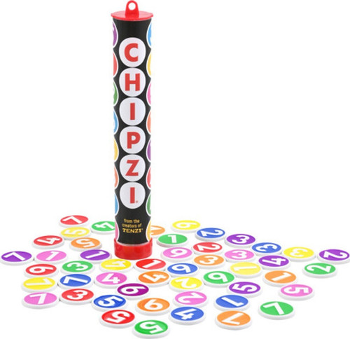 Get ready for a whirlwind of fun with Chipzi!
This exciting game is perfect for players aged 6 and up.
Gather your friends and family, flip the tiles, and race to find your color or number. The first player to collect all seven tiles in their color and yell "CHIPZI!" wins the game.Fast-Paced Fun - Chipzi is a game of speed and strategy that will keep everyone on their toes.
Easy to Learn -  Simple rules make it easy for players of all ages to join in the fun. 1. Place all the tiles upside down.
2. Flip a chip to find your color or number. 3. Be the first to collect all seven tiles in your color and shout "CHIPZI!"
Great for Parties -  Perfect for family game nights, parties, and gatherings.
Don't miss out on the fun! Add Chipzi to your game collection today and experience the thrill of fast-flipping action. Get ready for a whirlwind of fun with Chipzi!
This exciting game is perfect for players aged 6 and up.
Gather your friends and family, flip the tiles, and race to find your color or number. The first player to collect all seven tiles in their color and yell "CHIPZI!" wins the game.Fast-Paced Fun - Chipzi is a game of speed and strategy that will keep everyone on their toes.
Easy to Learn -  Simple rules make it easy for players of all ages to join in the fun. 1. Place all the tiles upside down.
2. Flip a chip to find your color or number. 3. Be the first to collect all seven tiles in your color and shout "CHIPZI!"
Great for Parties -  Perfect for family game nights, parties, and gatherings.
Don't miss out on the fun! Add Chipzi to your game collection today and experience the thrill of fast-flipping action.