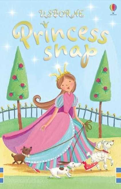 Step into a world of royalty with Usborne Princess Snap!

This enchanting card game is perfect for young children and features a variety of beautiful princesses and magical objects to match. With 52 snap cards (13 matching sets of 4), kids will have a delightful time spotting and matching princesses, crowns, castles, and more.

Designed for children aged 3 and up, this game can be played with fewer cards to make it easier for younger players to join in. The colorful and captivating illustrations will engage little ones and provide hours of fun and learning.

Whether you're looking for a fun activity for your child or a delightful gift, Usborne Princess Snap is sure to be a hit!