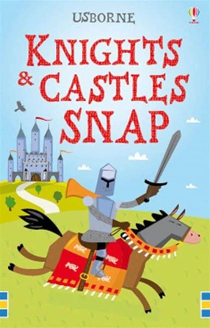 Embark on a medieval adventure with Usborne Knights & Castles Snap!

This exciting card game is perfect for young children and features a variety of brave knights, majestic castles, and medieval objects to match. With 52 snap cards (13 matching sets of 4), kids will have a blast spotting and matching knights, shields, swords, and more.

Designed for children aged 3 and up, this game can be played with fewer cards to make it easier for younger players to join in. The colorful and engaging illustrations will captivate little ones and provide hours of fun and learning.

Whether you're looking for a fun activity for your child or a delightful gift, Usborne Knights & Castles Snap is sure to be a hit!