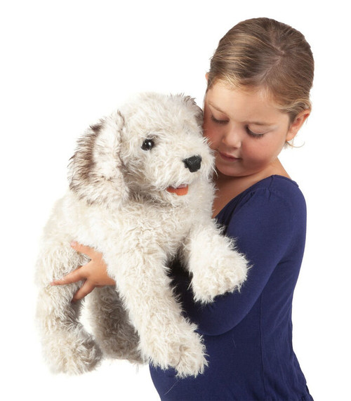 Folkmanis Labradoodle Puppet – Your New Best Friend

Bring home a loyal and lovable companion with the Folkmanis Labradoodle Puppet!

Designed with soft, shaggy fur, a movable mouth, and a playful personality, this adorable puppet is perfect for interactive storytelling, sing-alongs, and puppet shows.

With realistic detailing, including cream and light brown plush fabric, darker shading on the ears, and a black leather nose, this Labradoodle is ready to charm children and adults alike.

Its sweet, black puppy eyes and pink tongue make it irresistibly cuddly!

Approx. 51cm L x 41cm H x 20cm W
Ages 3+ years 

Let the fun begin—adopt your Folkmanis Labradoodle Puppet today!
