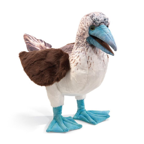 The Folkmanis Blue-Footed Booby Puppet is a delightful and engaging puppet that brings the quirky seabird to life.

Known for its bright blue feet and comical mating dance, this puppet is perfect for storytelling and imaginative play.

Features:
Soft plush fabric for a gentle touch.
Movable beak and foot pockets for interactive play.
Realistic design inspired by the famous seabird.

Suitable for ages 3+.

Dimensions:** Approximately 33 cm tall.

This puppet is great for wildlife enthusiasts and pairs well with books about seabirds or ocean adventures.