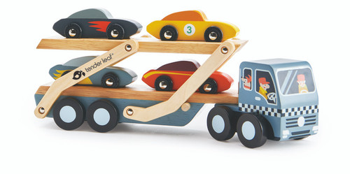 Tender Leaf Toys Car Transporter Roll Into Imaginative Adventures
Fuel up the fun with the Tender Leaf Toys Car Transporter—a retro-style wooden truck designed to deliver hours of vehicle-themed pretend play.
This sturdy hauler comes with 4 colourful wooden cars and a ramp-style trailer that makes loading and unloading a tactile delight.
Whether setting up roadside rescues or busy construction scenes, this toy encourages fine motor skills, creativity, and storytelling.
Crafted from sustainable rubberwood and finished with child-safe paints, it’s perfectly sized for little hands aged 3 and up, and makes a standout addition to any toy garage, playroom road network, or school holiday play scene.
Features:
- Classic-style transporter truck with 4 wooden cars for realistic play
- Encourages coordination, counting, and interactive storytelling
- Made from eco-friendly materials with non-toxic finishes
- Robust and durable—designed for everyday toddler play
- Ideal for ages 3+
The Car Transporter rolls learning and fun into one irresistible package, ready for action on every playroom highway. Tender Leaf Toys Car Transporter Roll Into Imaginative Adventures
Fuel up the fun with the Tender Leaf Toys Car Transporter—a retro-style wooden truck designed to deliver hours of vehicle-themed pretend play.
This sturdy hauler comes with 4 colourful wooden cars and a ramp-style trailer that makes loading and unloading a tactile delight.
Whether setting up roadside rescues or busy construction scenes, this toy encourages fine motor skills, creativity, and storytelling.
Crafted from sustainable rubberwood and finished with child-safe paints, it’s perfectly sized for little hands aged 3 and up, and makes a standout addition to any toy garage, playroom road network, or school holiday play scene.
Features:
- Classic-style transporter truck with 4 wooden cars for realistic play
- Encourages coordination, counting, and interactive storytelling
- Made from eco-friendly materials with non-toxic finishes
- Robust and durable—designed for everyday toddler play
- Ideal for ages 3+
The Car Transporter rolls learning and fun into one irresistible package, ready for action on every playroom highway.