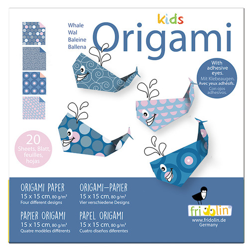 Kids Origami – Whale Craft Kit | Fridolin Germany
Make a splash with this delightful Kids Origami Whale Set, designed to inspire ocean-themed creativity and hands-on learning. With playful whale designs and easy folding instructions, this kit is perfect for young explorers and budding artists.
Product Features:
20 sheets of origami paper (15cm x 15cm) in 4 ocean-inspired whale designs
Includes step-by-step folding instructions for a whale model
Novelty adhesive eyes included for extra fun
Supports fine motor development, focus, and creative expression
Ideal for ages 6+
Perfect For:
Ocean-themed crafts and school projects
Birthday gifts and party bag fillers
Rainy day activities and mindfulness exercises
DIY cards, decorations, and educational play
Made in Germany by Fridolin:
Crafted by Fridolin, a trusted German brand known for high-quality educational toys and artistic paper kits. Kids Origami – Whale Craft Kit | Fridolin Germany
Make a splash with this delightful Kids Origami Whale Set, designed to inspire ocean-themed creativity and hands-on learning. With playful whale designs and easy folding instructions, this kit is perfect for young explorers and budding artists.
Product Features:
20 sheets of origami paper (15cm x 15cm) in 4 ocean-inspired whale designs
Includes step-by-step folding instructions for a whale model
Novelty adhesive eyes included for extra fun
Supports fine motor development, focus, and creative expression
Ideal for ages 6+
Perfect For:
Ocean-themed crafts and school projects
Birthday gifts and party bag fillers
Rainy day activities and mindfulness exercises
DIY cards, decorations, and educational play
Made in Germany by Fridolin:
Crafted by Fridolin, a trusted German brand known for high-quality educational toys and artistic paper kits.