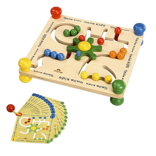 Encourage early learning through play with the PlayMe Bead Steering, a beautifully crafted wooden activity toy designed to develop logic, color recognition, and fine motor skills in children aged 3 and up.

This tabletop play station includes:

A spinning wheel that guides colorful beads into place

A booklet with 24 pattern challenges to inspire problem-solving and creativity

Beads and components dyed with natural vegetable pigments for safe, eco-conscious play

Made from ethically sourced beech timber and independently safety-tested, the Bead Steering toy blends tactile exploration with cognitive development. Ideal for Montessori classrooms, home learning environments, and quiet play corners.

Whether your child is matching colors, counting beads, or following patterns, this toy offers a hands-on way to build found