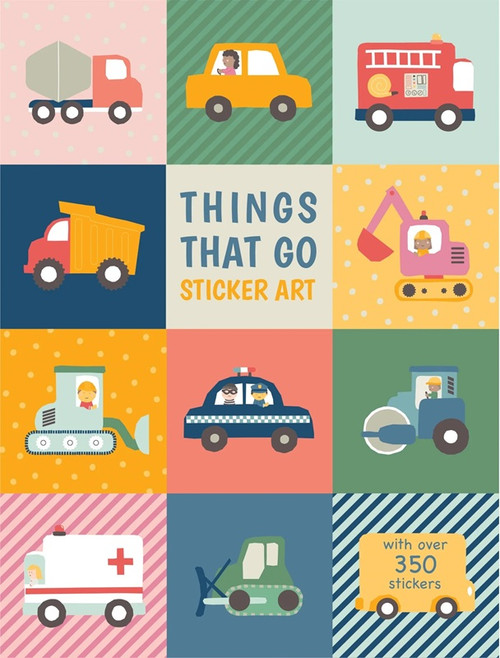 Get ready to roll with Sticker Art – Things That Go!

This vibrant activity book invites kids to decorate and design their own vehicles using over 350 stickers.

From fire trucks and diggers to race cars and helicopters, each page features a different “things that go” scene just waiting to be brought to life.

 16 Vehicle Scenes to Decorate: Includes cars, trucks, boats, planes, and more.

 350+ Stickers: Add wheels, lights, ladders, and fun accessories to customize each vehicle.

 Creative & Open-Ended: Kids can follow inspiration images or invent their own designs.

 Kid-Friendly Format: 16 pages plus 6 gloss sticker sheets with perforated spine for easy use.

 Perfect for Travel or Gifting: Compact and portable—ideal for car rides, holidays, or rainy-day fun.
