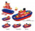 Build-A-Boat comes with 10 colorful pieces that allow you to build a fireboat, tug boat, freighter, oil tanker, fishing boat or the boat of your dreams. The secret lies in our hidden magnetic locking system that makes both assembly and disassembly a snap. Once you've built your boat, you're ready to launch her in your bathtub, sink, or swimming pool. Our waterproof hull guarantees a safe voyage and hidden wheels make her easy to push for those who are landlocked. We call it "Creativity on the high seas!"