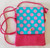Crossbody Shoulder Bag
Cute Pink bag with Blue flap and pink spots
Approx 21cm x 15cm