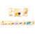 A frieze puzzle of 10 pieces.
Learn about sizes as you complete the puzzle from smallest to largest
Self correcting pieces form a perfect puzzle.
Length of the puzzle together 85 cm.
Ages 3+ years