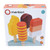 Yum, Ice blocks!
This cute set four of wooden ice lollys comes in a wooden stand ready for play.
Learn about shapes and colours as you share with your friends.