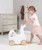 The Sweet Swan Prams is a graceful and pretty wooden pram that will enchant little ones during their imaginative playtime adventures.
The pram is shaped like a swan, with elegant cutout features and a fabric canopy. Its pristine white color adds to its charm.
Crafted from natural wood, the wheels feature rubber trim for smooth movement.
The pram comes complete with everything needed to keep the baby comfortable: a blush-colored mattress, a small muslin blankie, and a pillow adorned with a luxurious frill.
Pretend play with dolls encourages social and empathic skills, whether kids engage in cooperative play or enjoy solo adventures.
Age Range: Suitable for ages 18 months and up.
Let your little ones create magical moments with this enchanting Sweet Swan Pram! The Sweet Swan Prams is a graceful and pretty wooden pram that will enchant little ones during their imaginative playtime adventures.
The pram is shaped like a swan, with elegant cutout features and a fabric canopy. Its pristine white color adds to its charm.
Crafted from natural wood, the wheels feature rubber trim for smooth movement.
The pram comes complete with everything needed to keep the baby comfortable: a blush-colored mattress, a small muslin blankie, and a pillow adorned with a luxurious frill.
Pretend play with dolls encourages social and empathic skills, whether kids engage in cooperative play or enjoy solo adventures.
Age Range: Suitable for ages 18 months and up.
Let your little ones create magical moments with this enchanting Sweet Swan Pram!