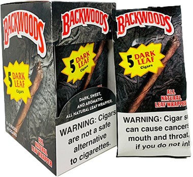 BACKWOODS DARK LEAF 5 PACK (40 CIGARS)