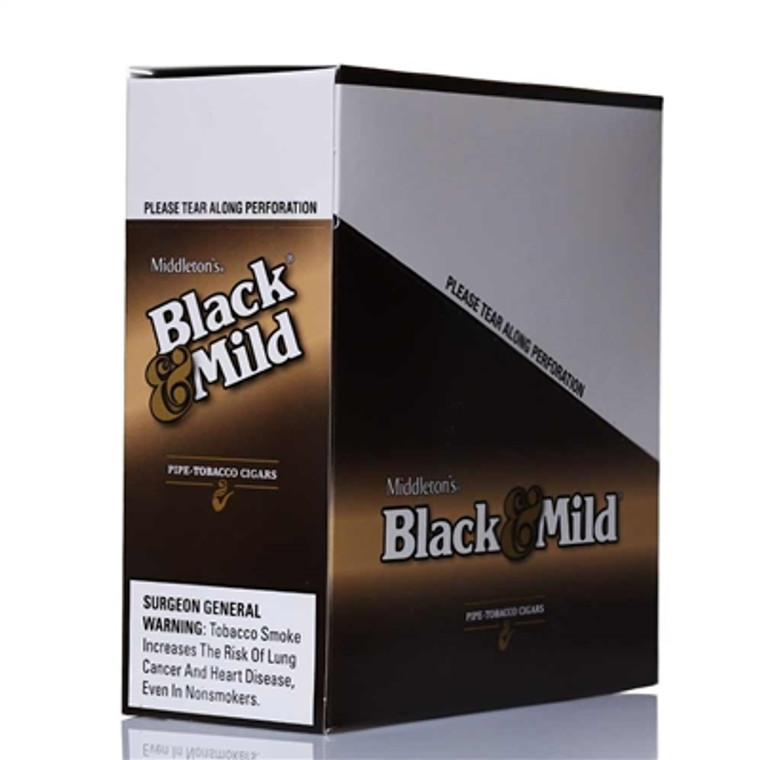 BLACK & MILD REGULAR PLASTIC TIP 5-PACKS (50 CIGARS)