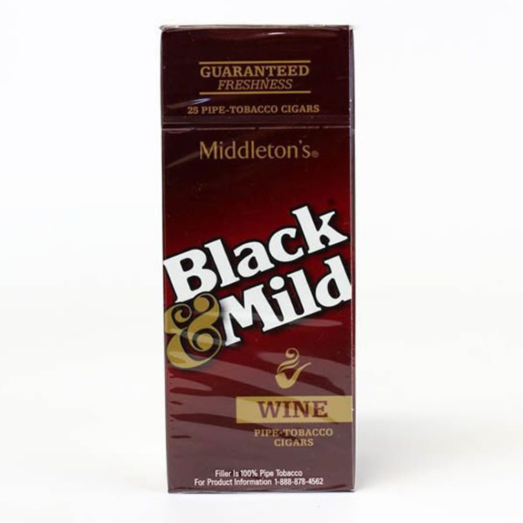 BLACK & MILD WINE UPRIGHT $0.99 (25 CIGARS)