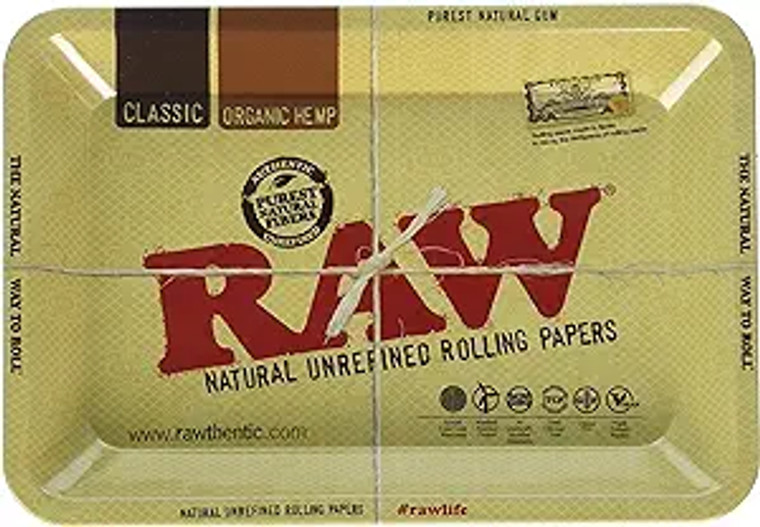 Raw Mini Metal Rolling Tray 5" x 7"