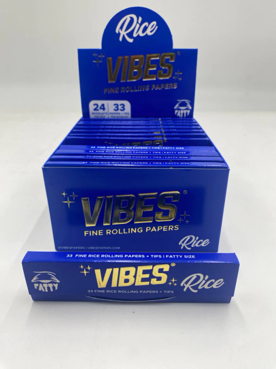 VIBES KING SIZE FATTY RICE ROLLING PAPERS