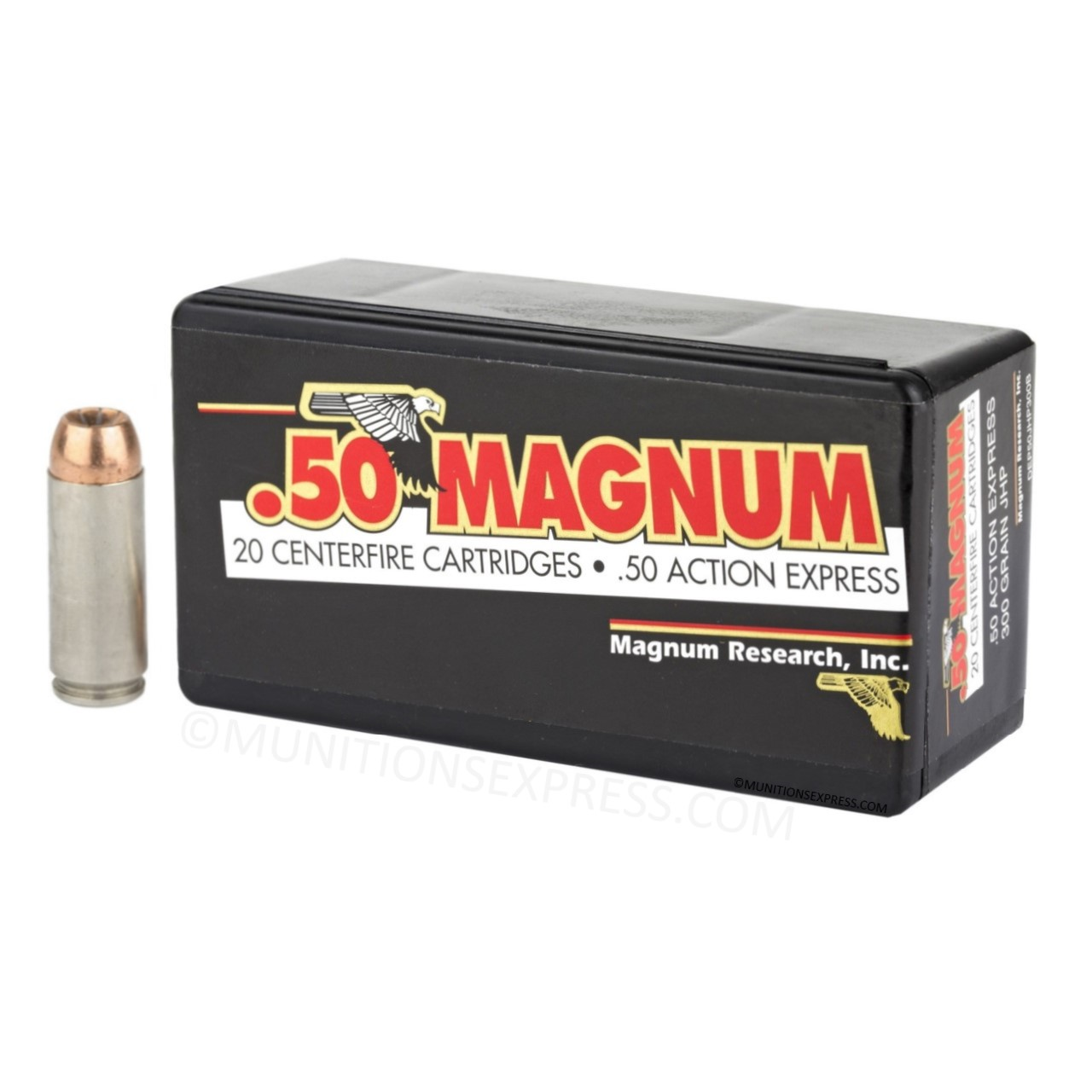 50 Action Express (AE), 300 grain TMJ, New Brass, 50 Rounds -Made