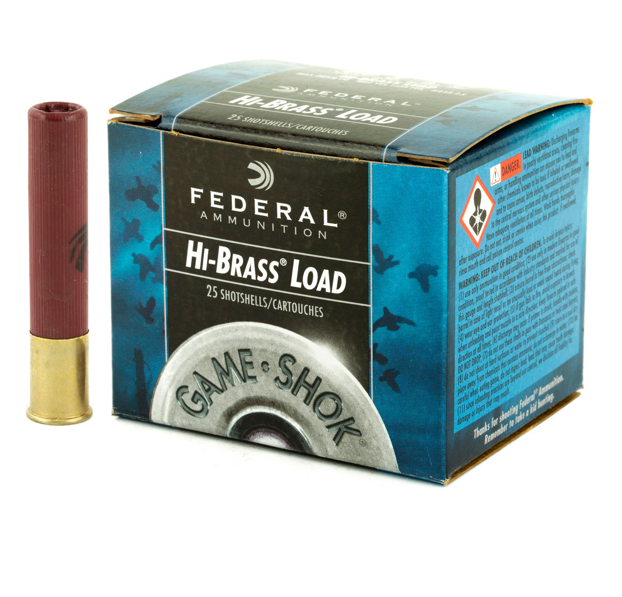 Sierra Electronics, FEDERAL CLASSIC HI-BRASS SHOTSHELLS 12 GA. 2 3/4 IN.  MAX. DRAM EQ. 9 PELLETS 00 BUCK SHOT - BOX OF 5, AMMUNITION & RELOADING  BULLETS