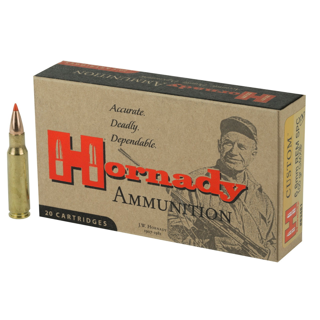 Hornady Custom 6.8mm Remington SPC 100gr GMX Lead-Free 20/Box