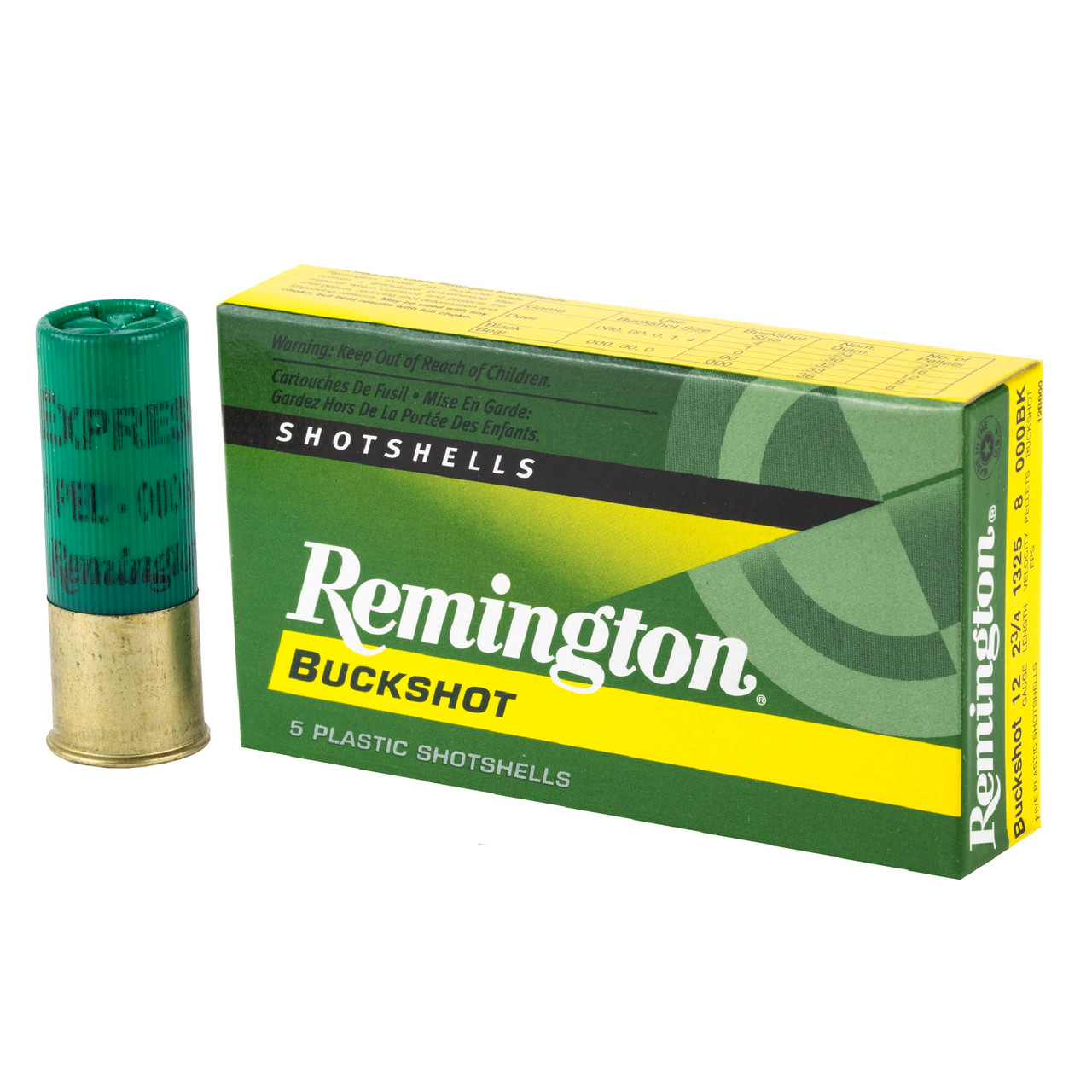 Remington Express 12ga 23/4" 000 Buckshot 8 Pellets 5/Box MUNITIONS EXPRESS