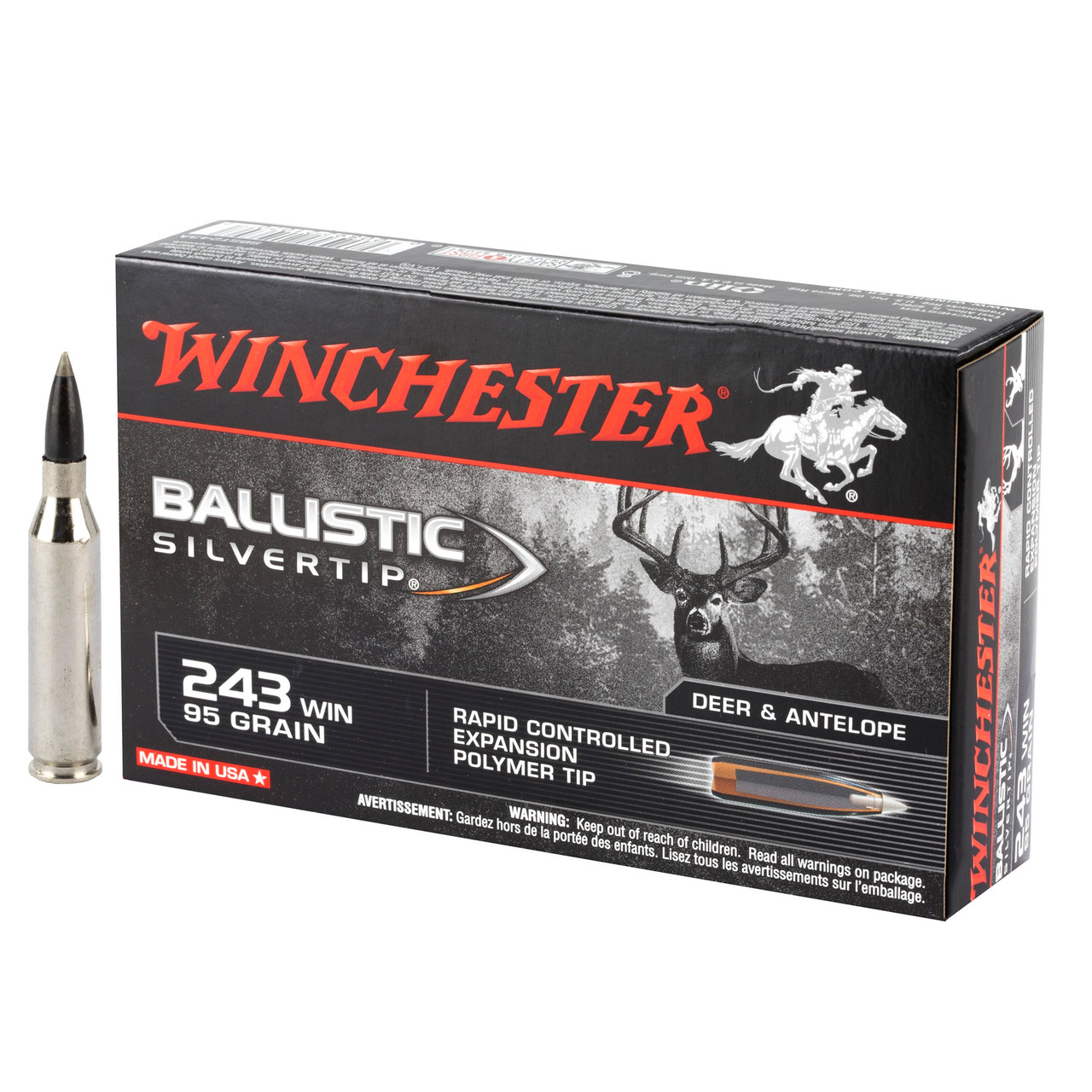 THE HIGHEST END × BALLISITICS バーバック Winchester Ballistic Silvertip .243 Winchester 95gr Rapid