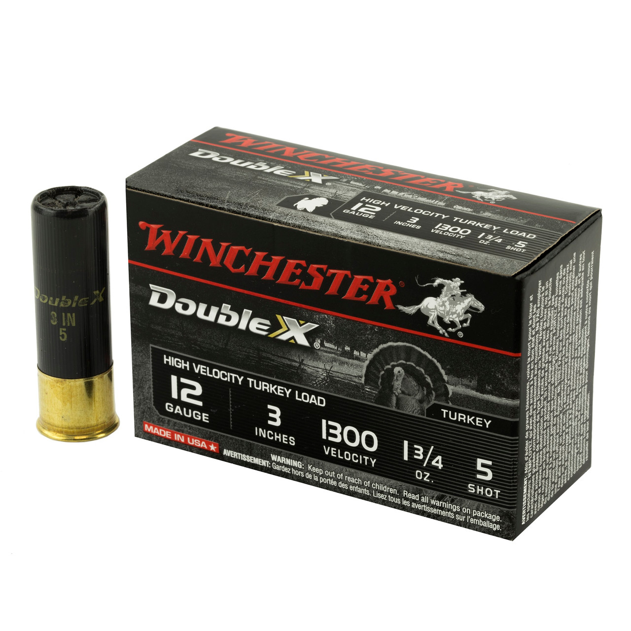 Winchester Double X Turkey 12ga Ammo 3" 13/4 oz 5 Copper Plated Lead