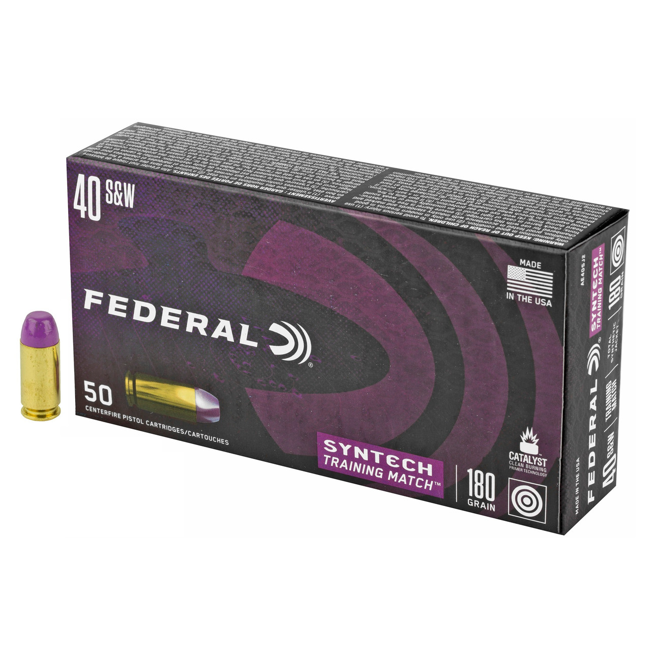 Federal Syntech Training Match .40 S&W 180gr Total Synthetic
