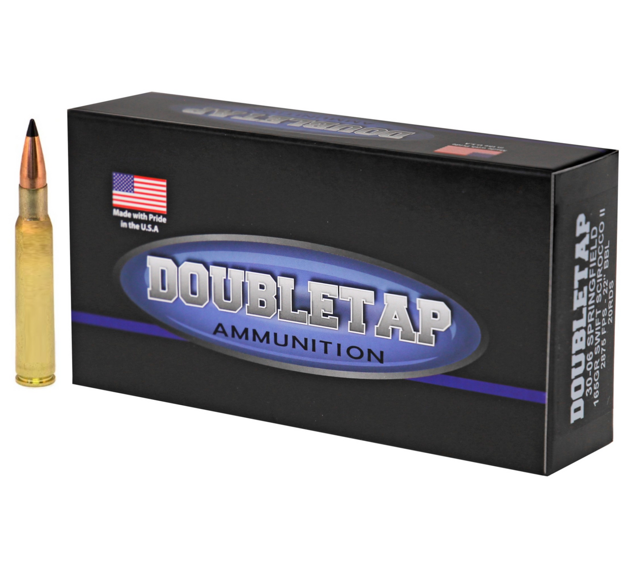 Doubletap Hunter .3006 Springfield Ammo 165gr Swift Scirocco II Bonded