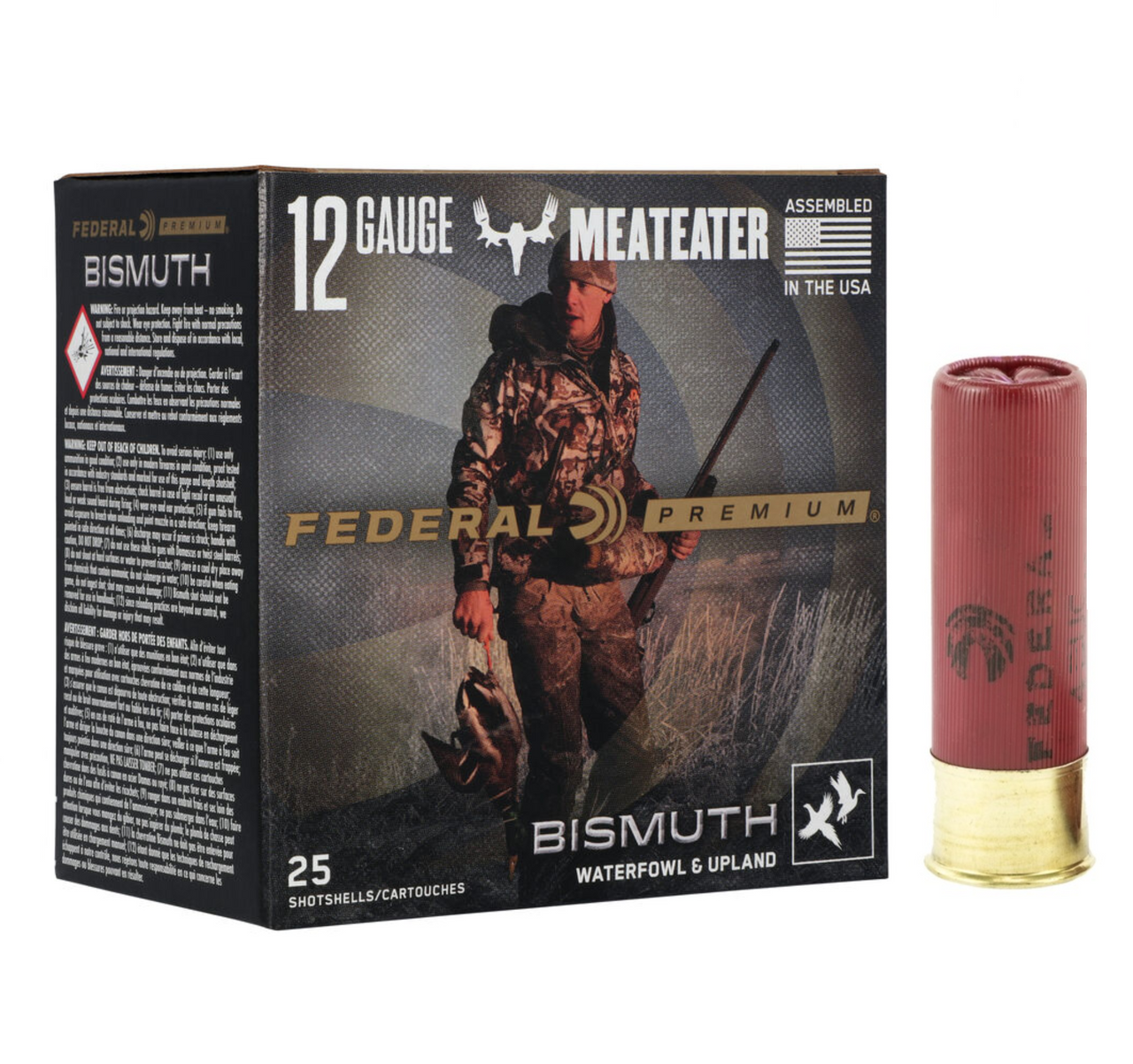Federal Premium Meateater Bismuth Waterfowl & Upland 12ga Ammo 3" 13/8