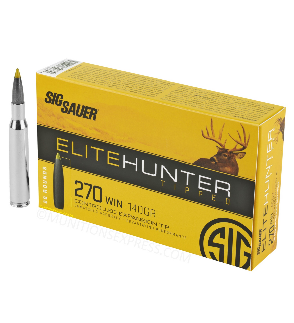 SIG SAUER Elite Hunter Tipped Winchester Ammo 140gr Tipped
