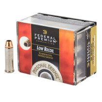 Federal Premium Personal Defense Low Recoil .38 Special 110gr Hydra-Shok Jacketed Hollow Point 20/Box