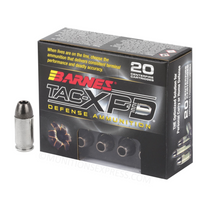 Brand: Barnes Ammo | MPN: 21552 | Use: Defense | Caliber: .380 ACP / .380 AUTO | Grain: 80 | Bullet: Solid Copper Hollow Point | MUNITIONS EXPRESS