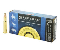 Federal Power-Shok 8x57mm JS Mauser (8mm Mauser) Ammo 170gr Soft