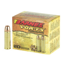 Brand: Barnes Ammo | MPN: 22024 | Use: Defense, Hunting | Caliber: .454 Casull | Grain: 250 | Bullet: Solid Copper Hollow Point | MUNITIONS EXPRESS
