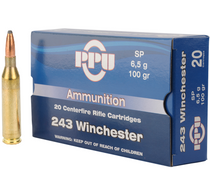 PPU (Prvi Partizan) .243 Winchester 100gr Soft Point 20/Box