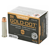 Speer Gold Dot Short Barrel Personal Protection .357 Magnum Ammo 135gr Jacketed Hollow Point 20/Box