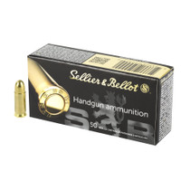 Brand: Sellier & Bellot Ammo | MPN: SB25A | Use: Target | Caliber: .25 ACP / .25 AUTO | Grain: 50 | Bullet: Full Metal Jacket | MUNITIONS EXPRESS