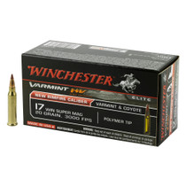 Winchester Varmint High Energy .17 Winchester Super Magnum (WSM) 20gr Hornady V-MAX 50/Box