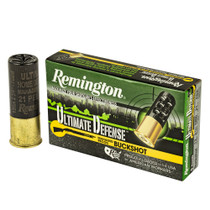  Remington Ultimate Defense Buckshot 12ga 2-3/4" Reduced Recoil #4 Buckshot 21 Pellets 5/Box 