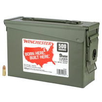 Winchester USA Target 9mm Luger 115gr Full Metal Jacket 500/Can