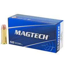 Brand: Magtech Ammo | MPN: 44F | Use: Target | Caliber: .44 Special | Grain: 240 | Bullet: Full Metal Jacket | MUNITIONS EXPRESS