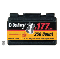 Brand: Daisy Pellets | MPN: 990257-512 | Use: Plinking, Target, Hunting (Quail, Snipe) | Caliber: .177 | Grain: 7.87 | Pellet: Flat-Nosed | MUNITIONS EXPRESS