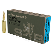 Brand: Sellier & Bellot Ammo | MPN: SB762SUBB | Use: Target, Suppressor | Caliber: 7.62 NATO | Grain: 200 | Bullet: Full Metal Jacket | MUNITIONS EXPRESS